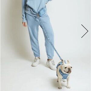 Go! With Ease Leash Bundle + MB Easy Waste Bag Holder in Dusk Blue